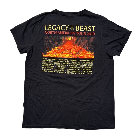 Iron Maiden Legacy of the Best North American Tour 2019 T Shirt Mens XL - Picture 2 of 8